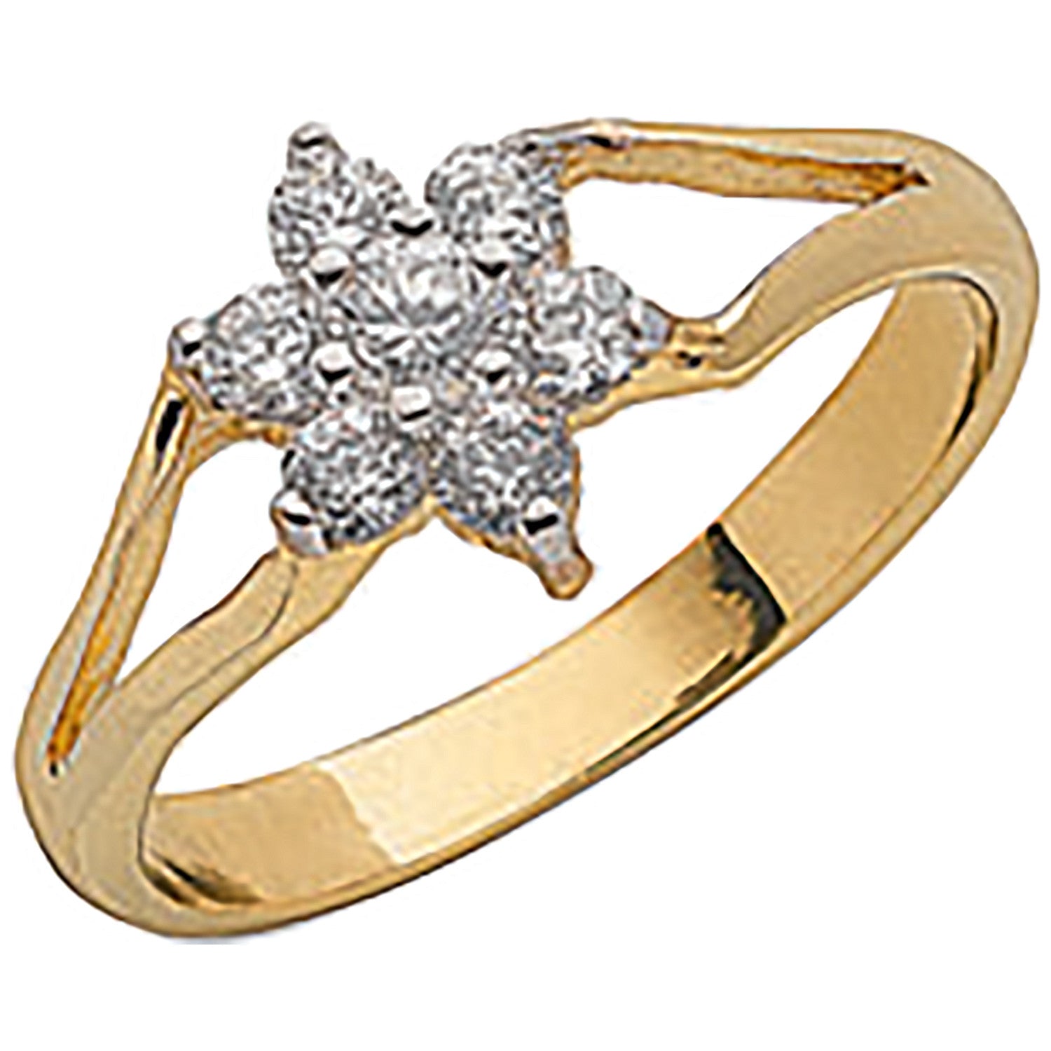 Yellow Gold Cubic Zirconia Baby Ring - 9ct Gold