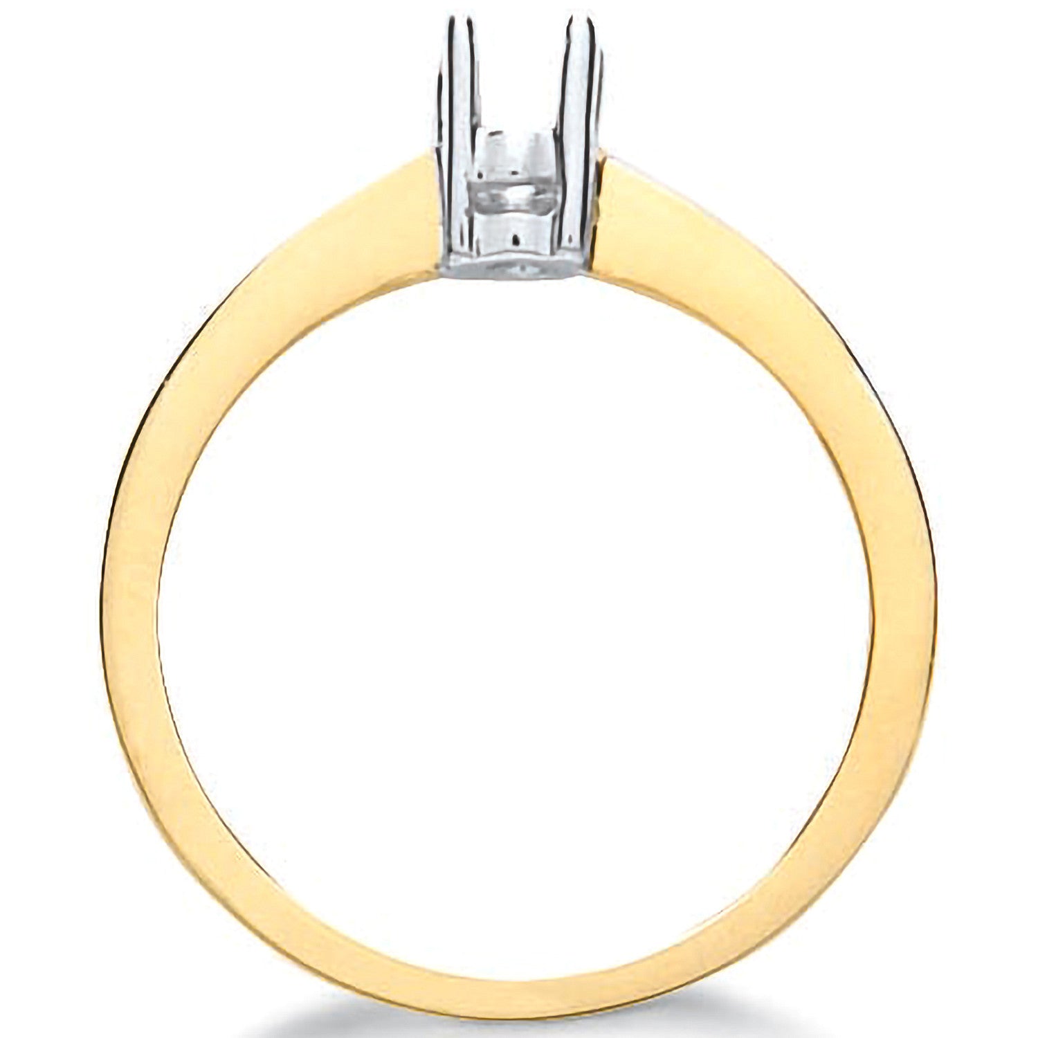 9ct Yellow Gold Ring Mount 0.10-0.15ct