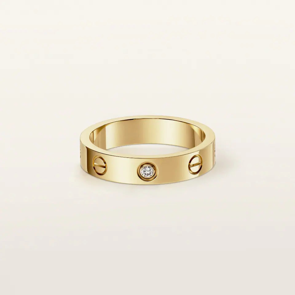 Cartier Love Ring Small Model 1 Diamond 18K Yellow Gold