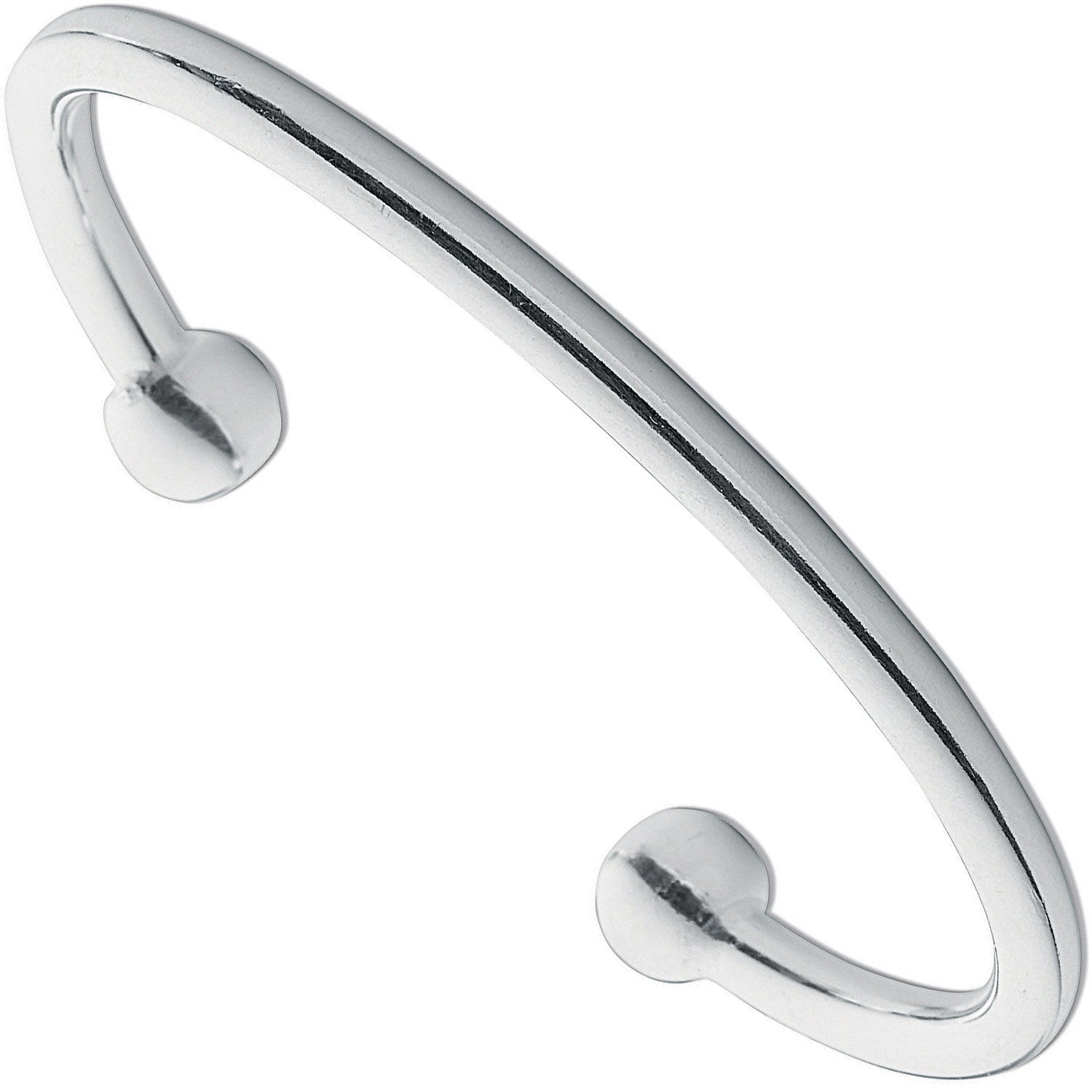 Silver 5mm Torgue Bangle - Silver