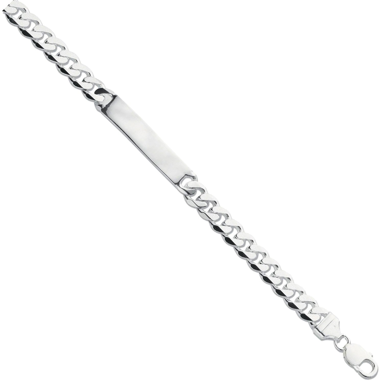 Silver ID Gents 8" Bracelet - Silver