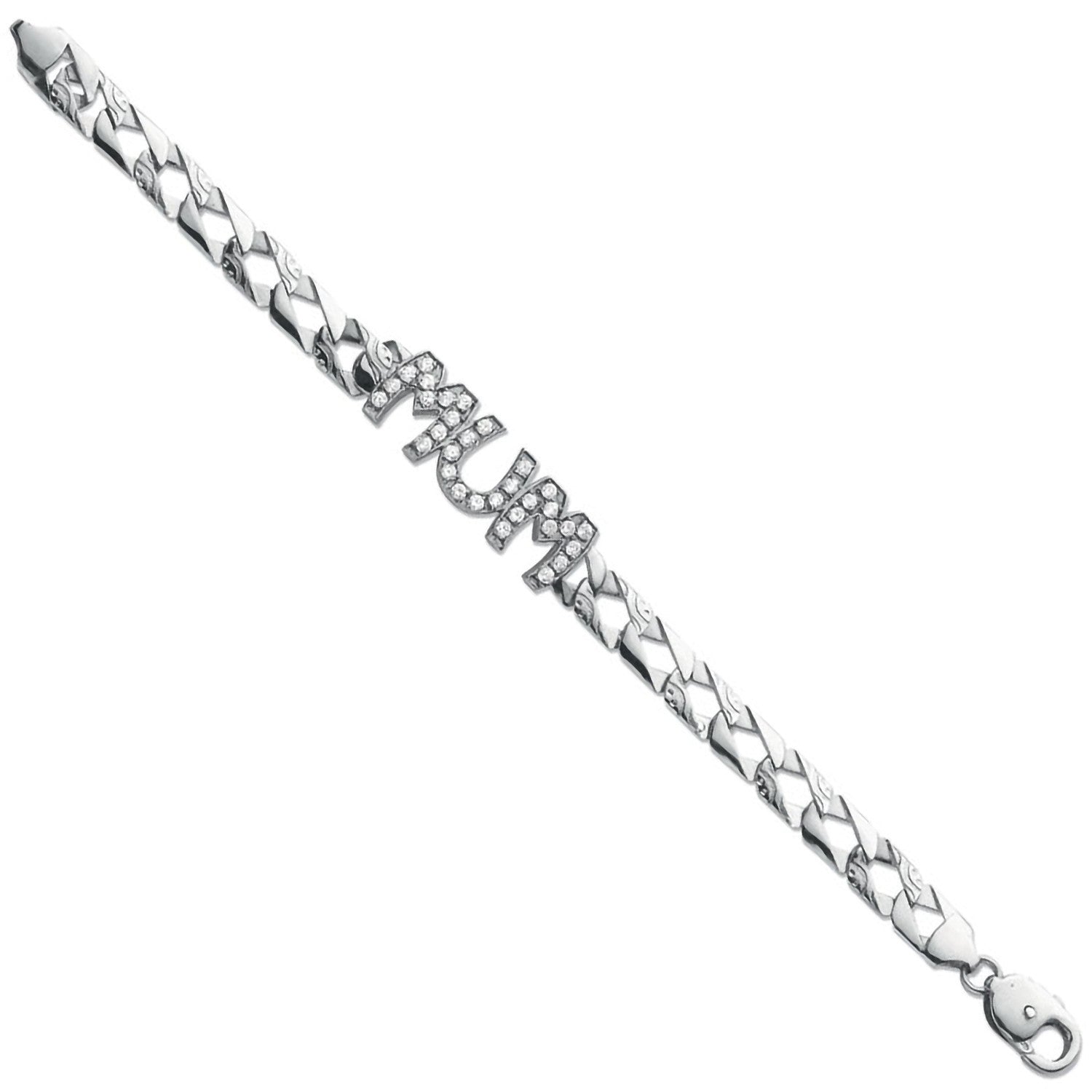 Silver Mum Bracelet - Silver