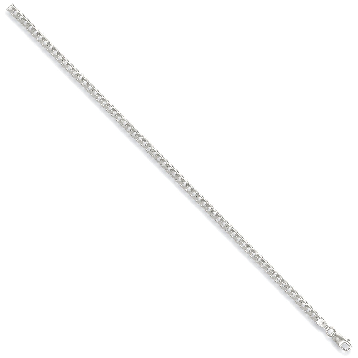 Silver 3.5mm Curb Chain - Silver