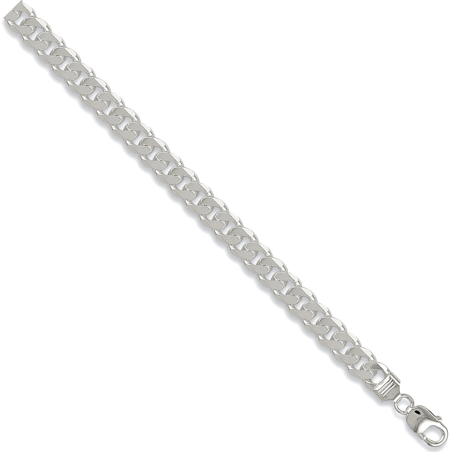 Silver 10mm Curb Chain - Silver