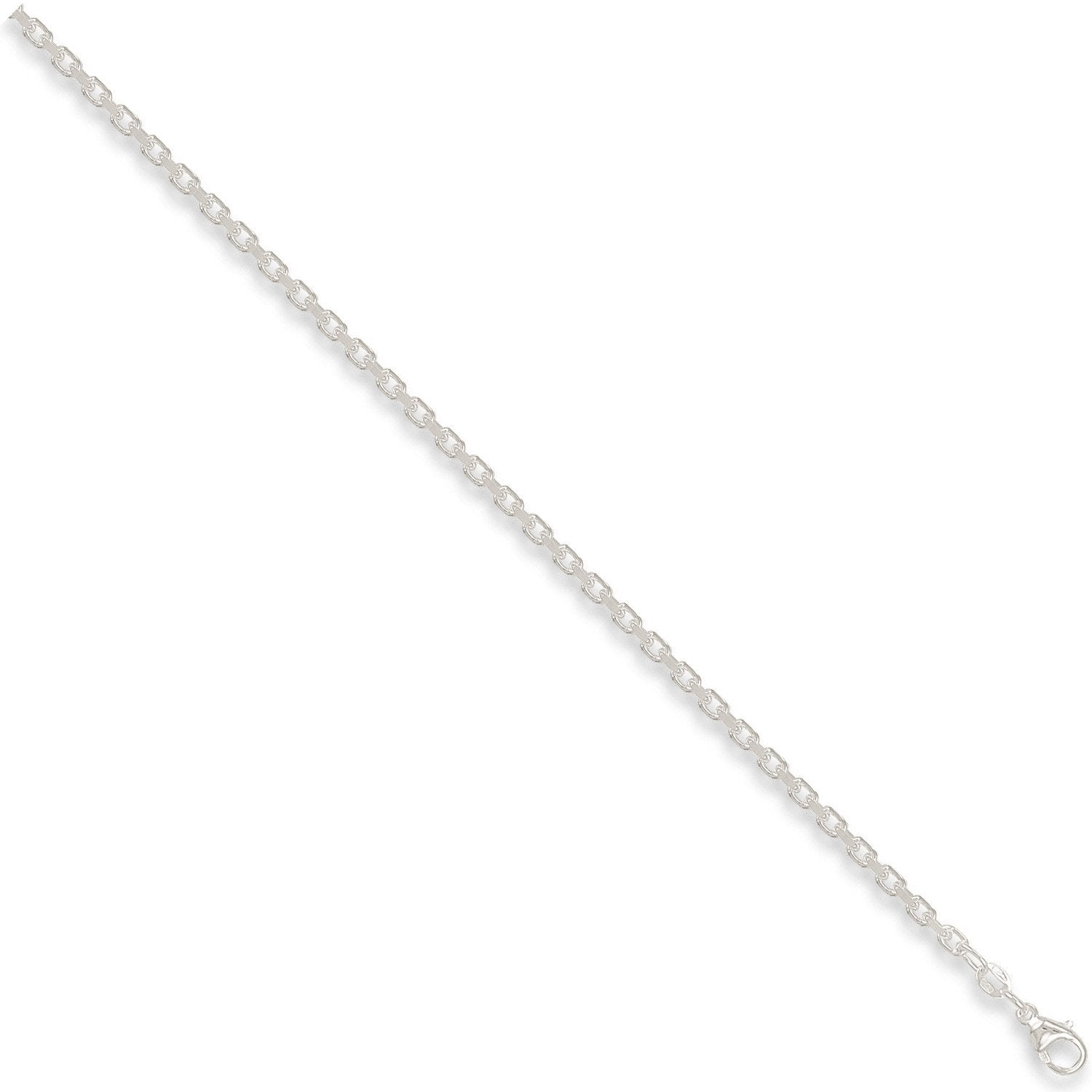 Silver 3.2mm Diamond Cut Belcher Chain
