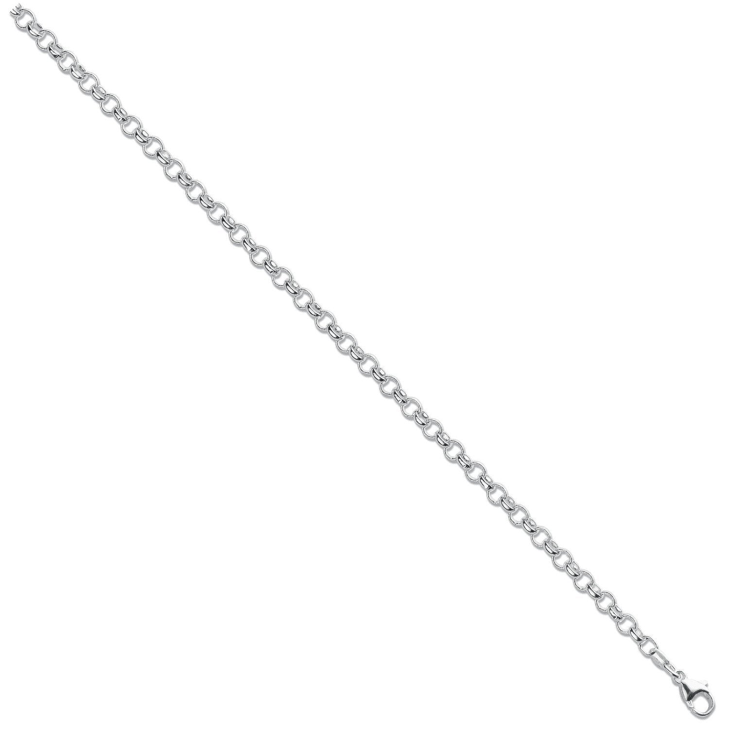 Silver 4.5mm Round Belcher Chain