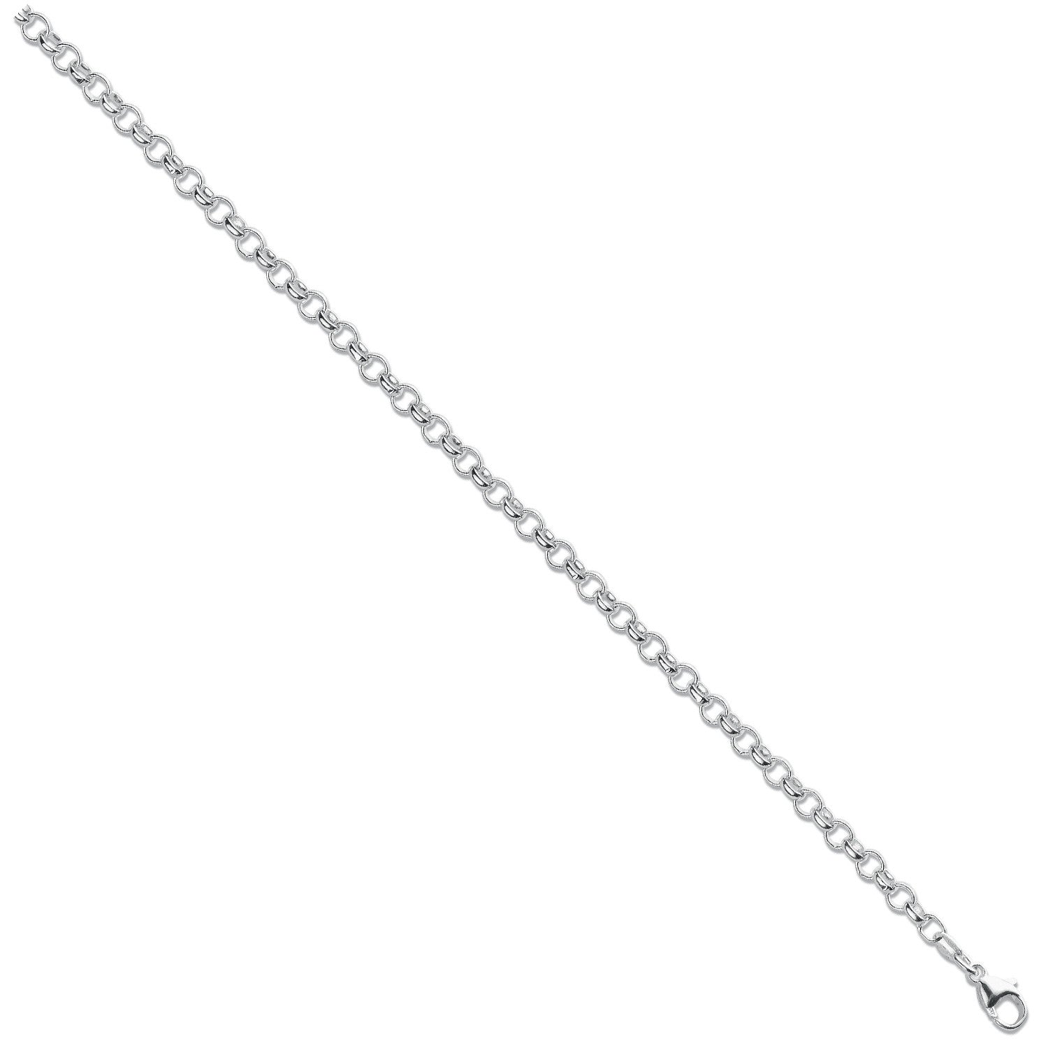 Silver 4.5mm Round Belcher Chain - Silver