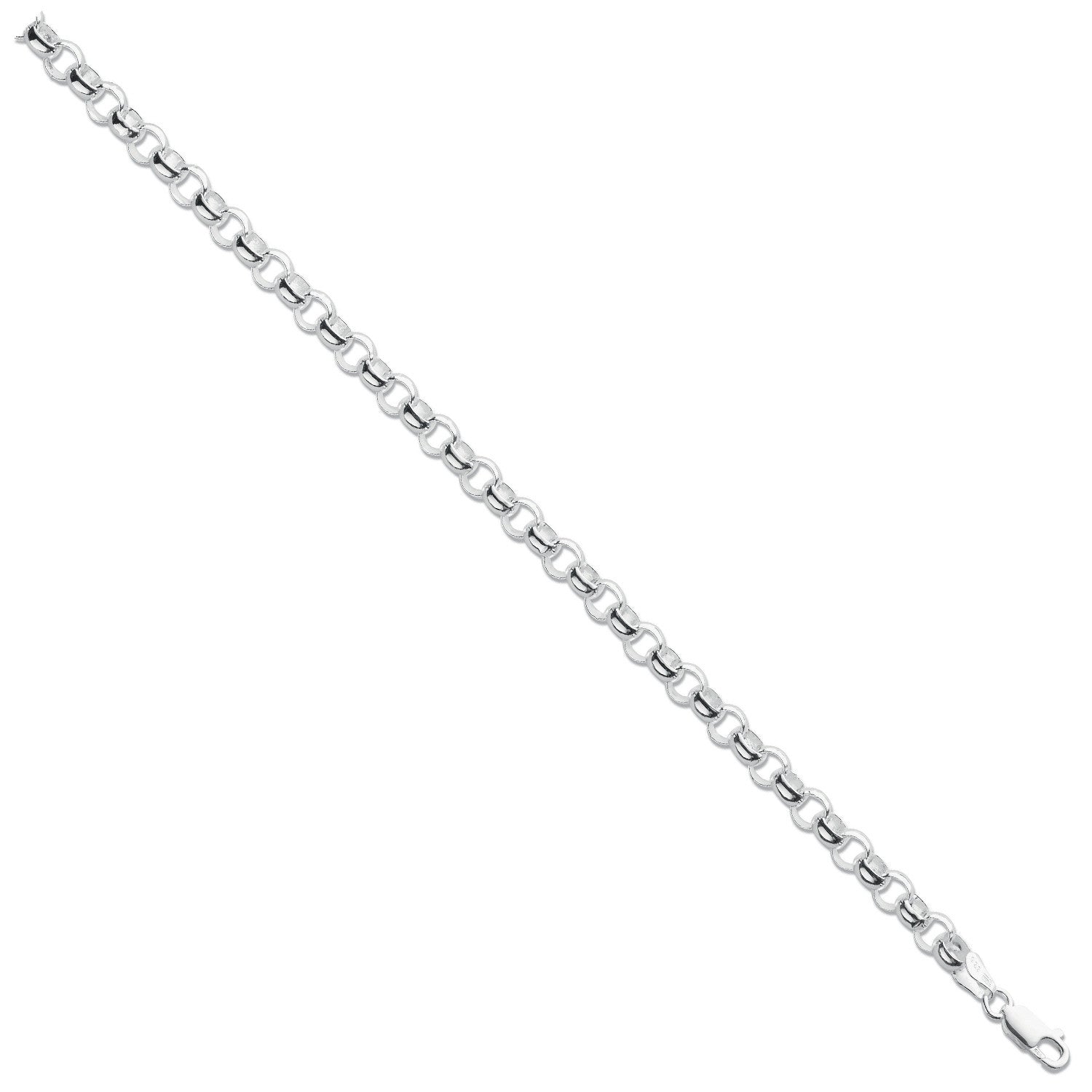 Silver 6mm Round Belcher Chain - Silver