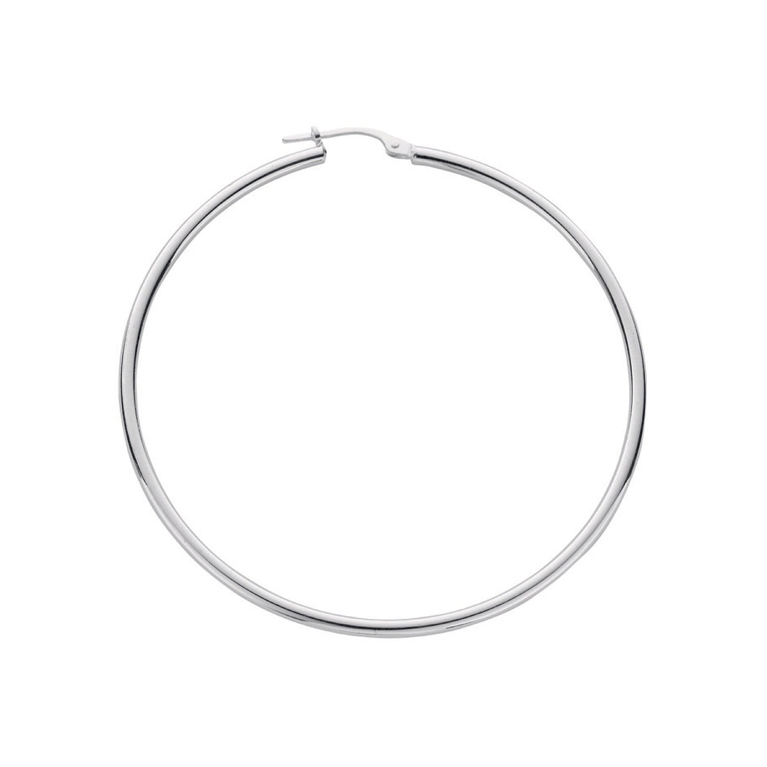 Silver Hoop Earrings - Silver