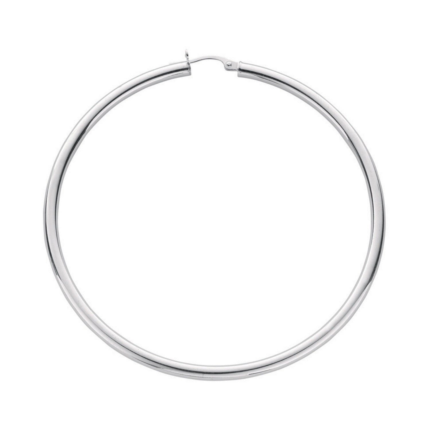 Silver Hoop Earrings - Silver