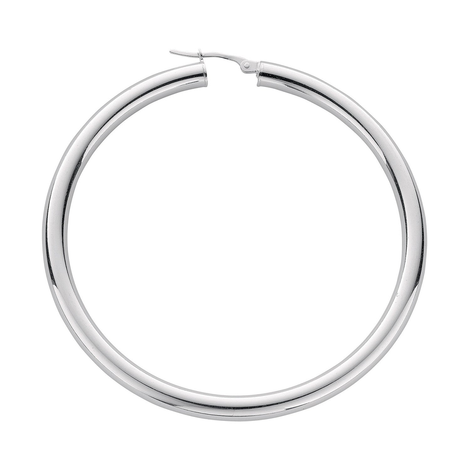 Silver Hoop Earrings - Silver