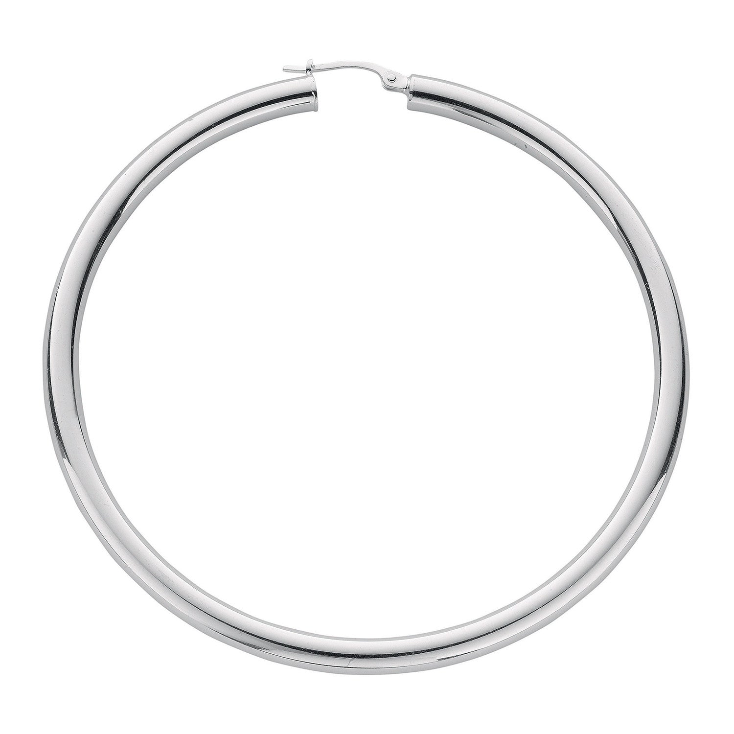 Silver Hoop Earrings - Silver
