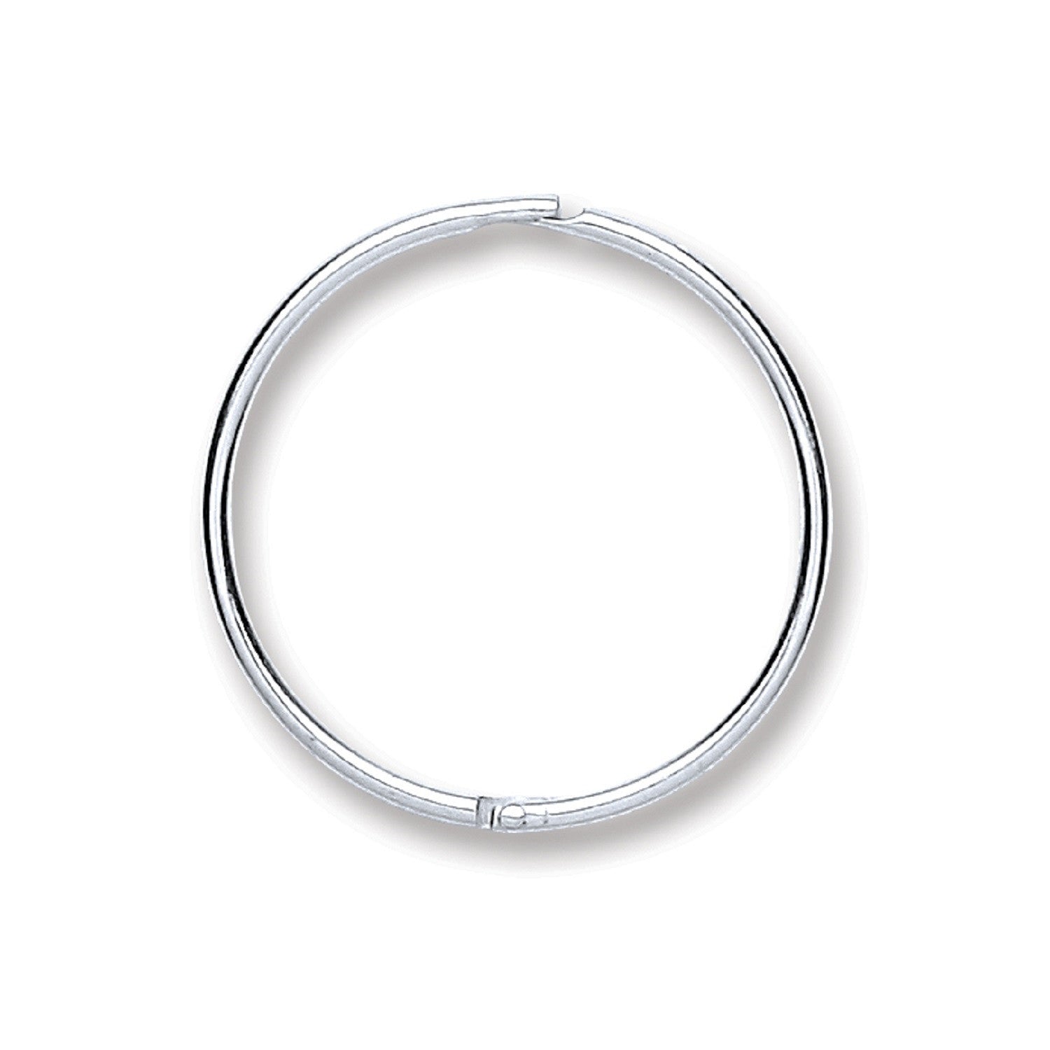 Silver 16mm Plain Hinged Sleepers - Silver