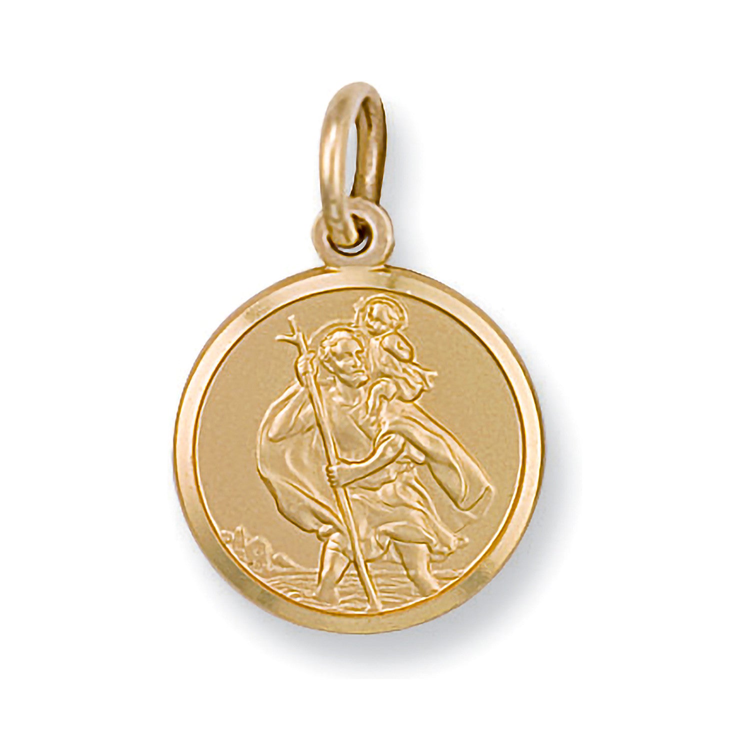 Yellow Gold St Christopher Pendant - 9ct Gold
