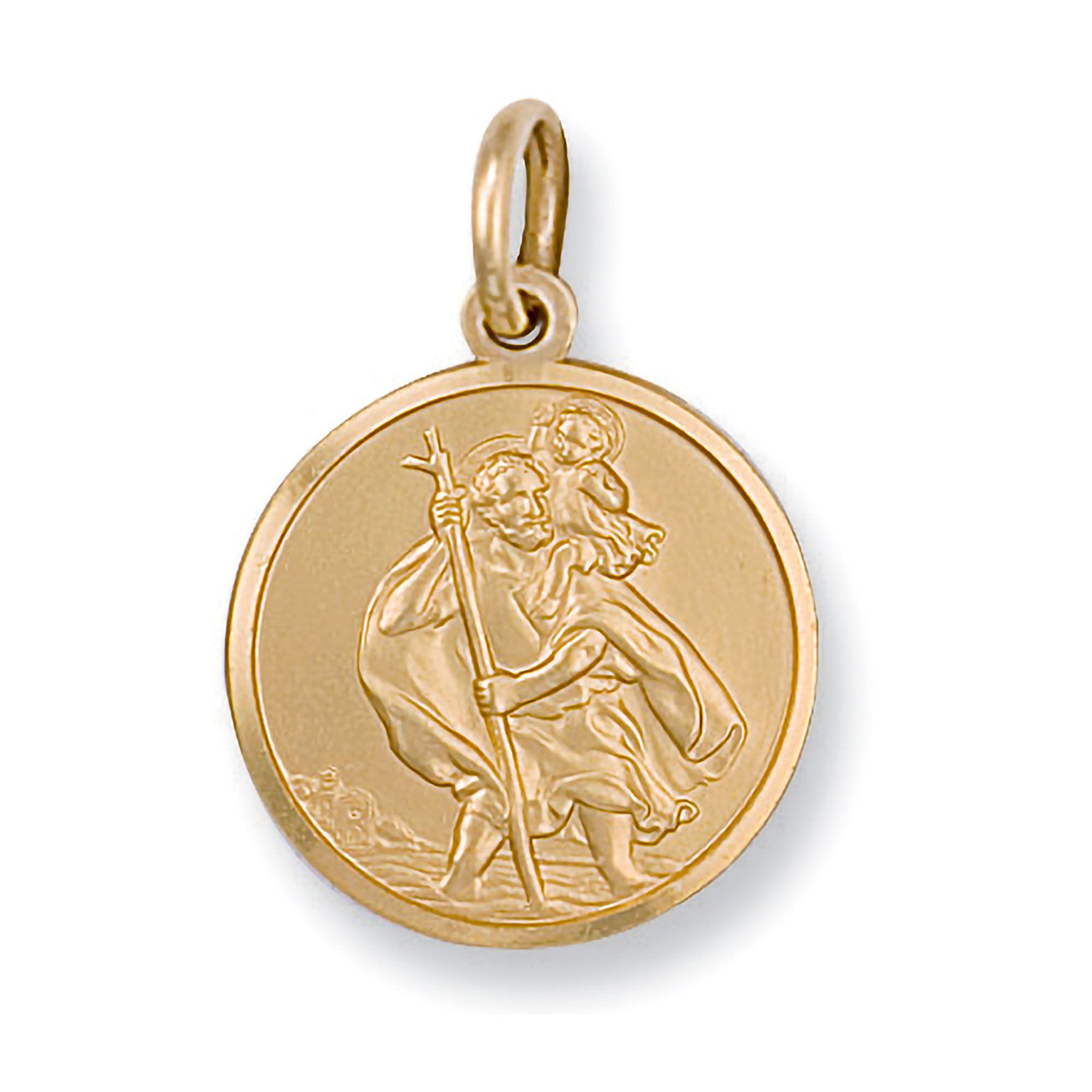 Yellow Gold St Christopher Pendant - 9ct Gold