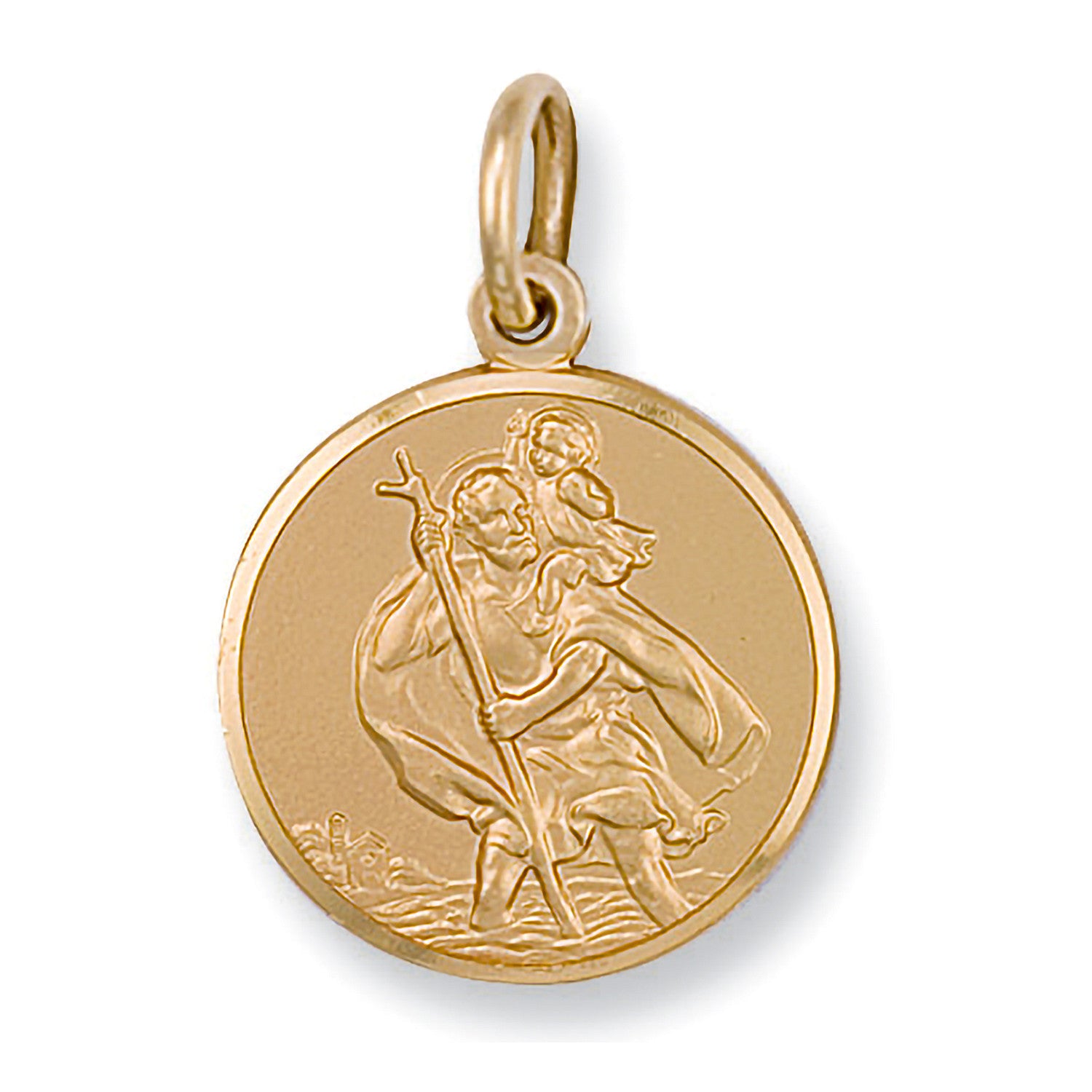 Yellow Gold St Christopher Pendant - 9ct Gold