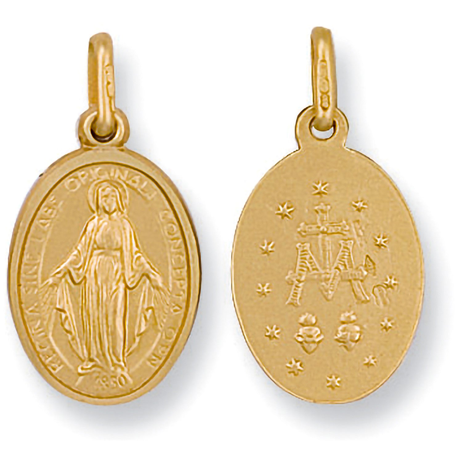 Yellow Gold Miraculous Medallion Pendant - 9ct Gold
