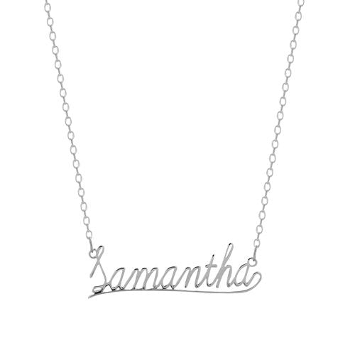 925 Silver Personalised Nameplate