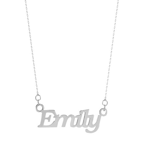 925 Silver Personalised Nameplate