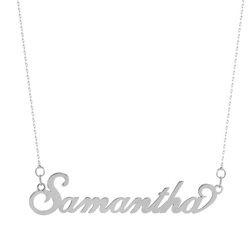 925 Silver Personalised Nameplate
