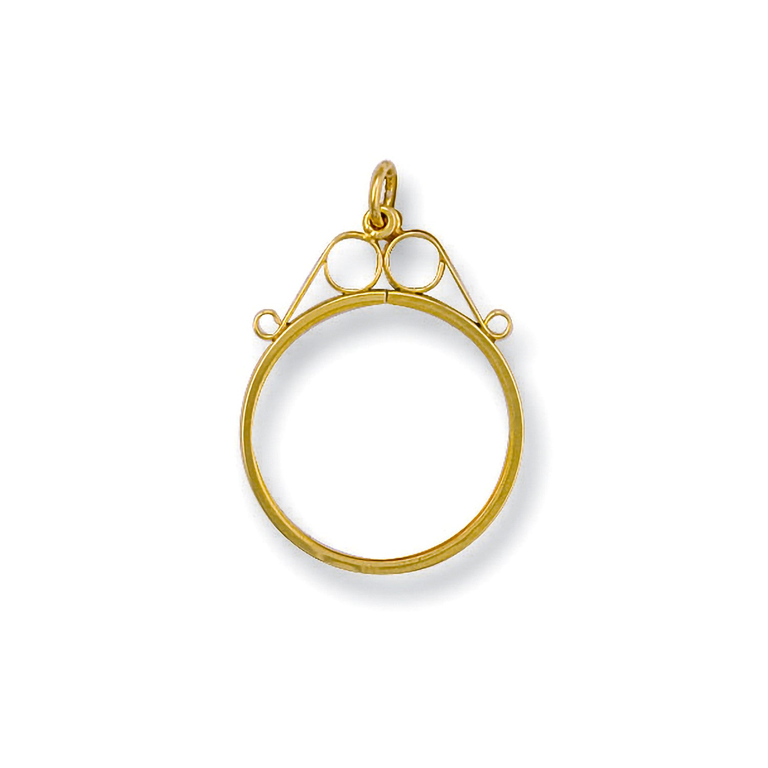 Yellow Gold 1/10 Scroll Top Sovereign Pendant - 9ct Gold