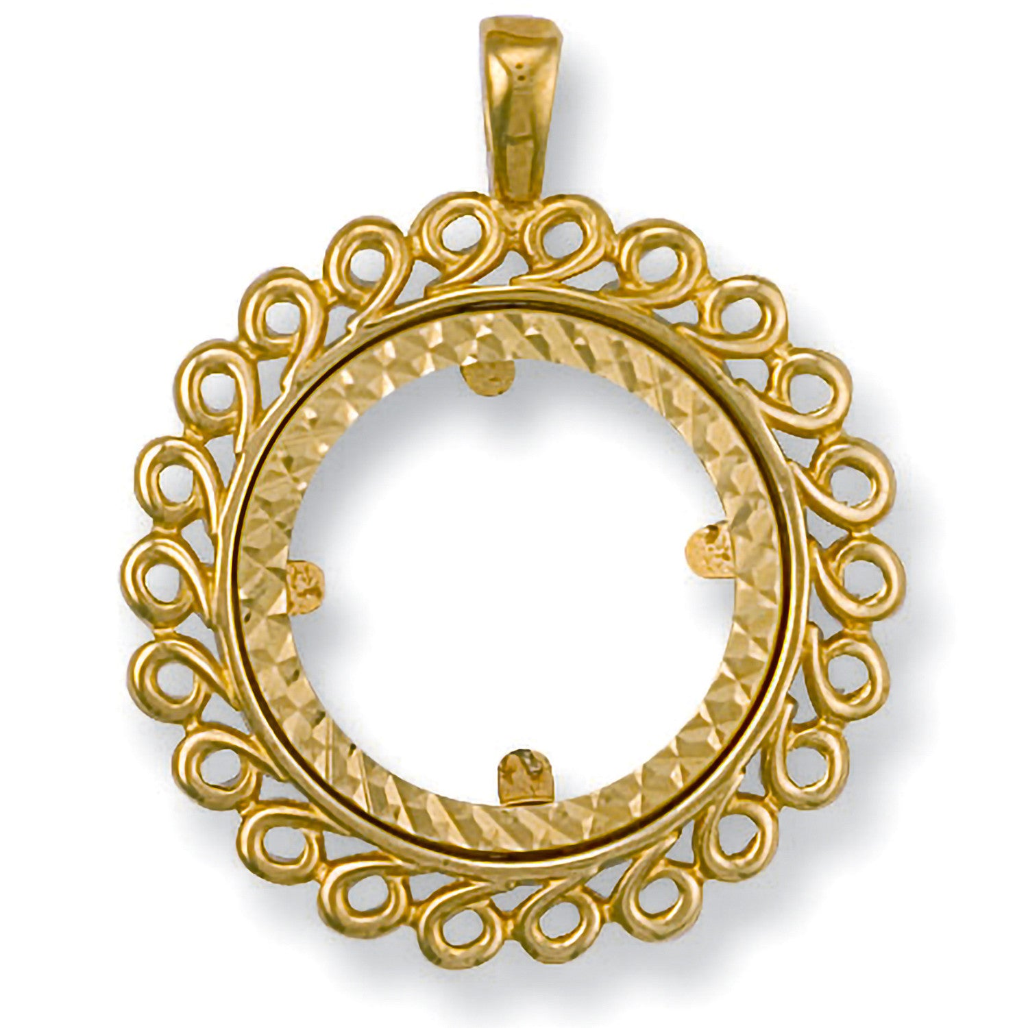 Yellow Gold (Full) Fancy Sovereign Pendant - 9ct Gold