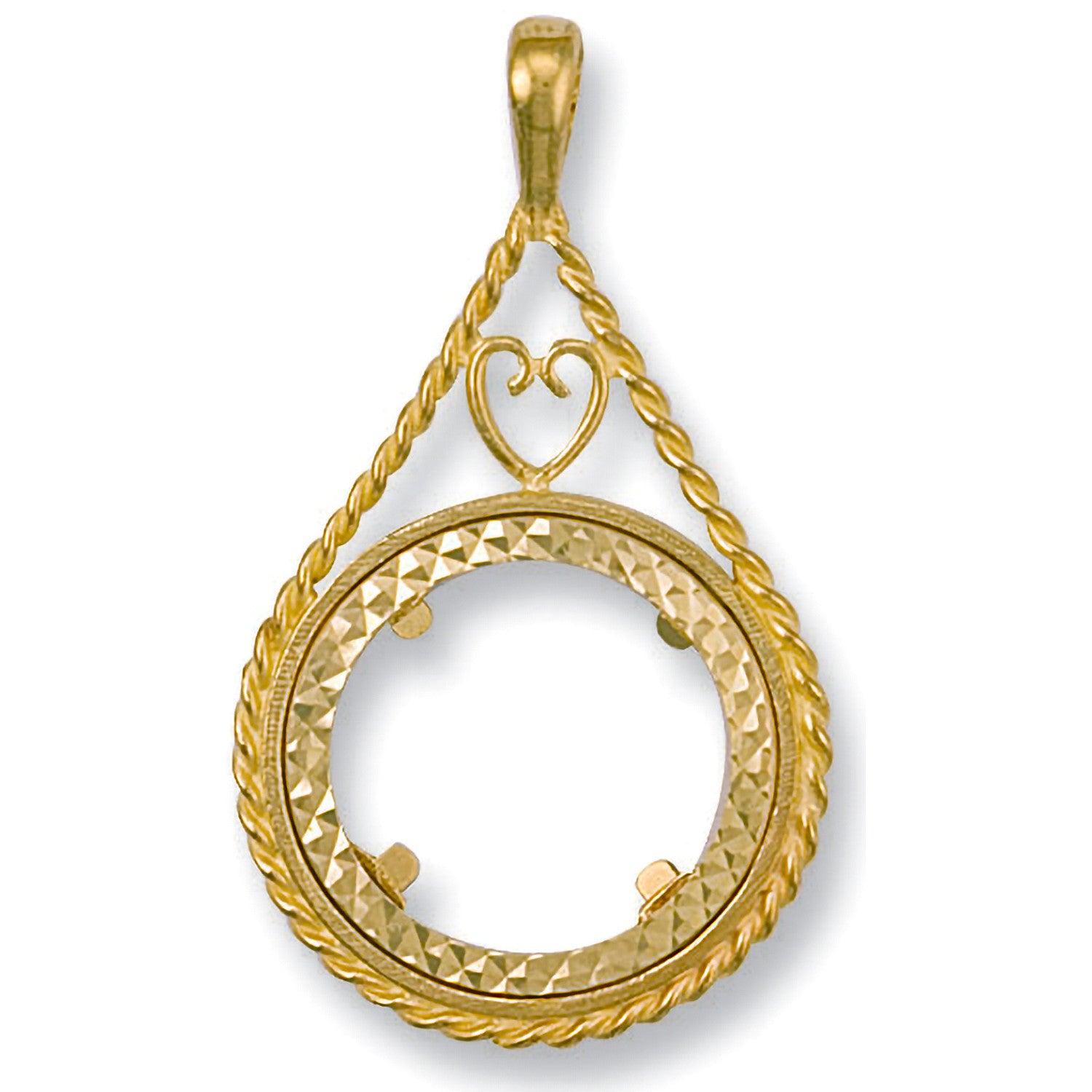 Yellow Gold (Full) Fancy Sovereign Pendant - 9ct Gold