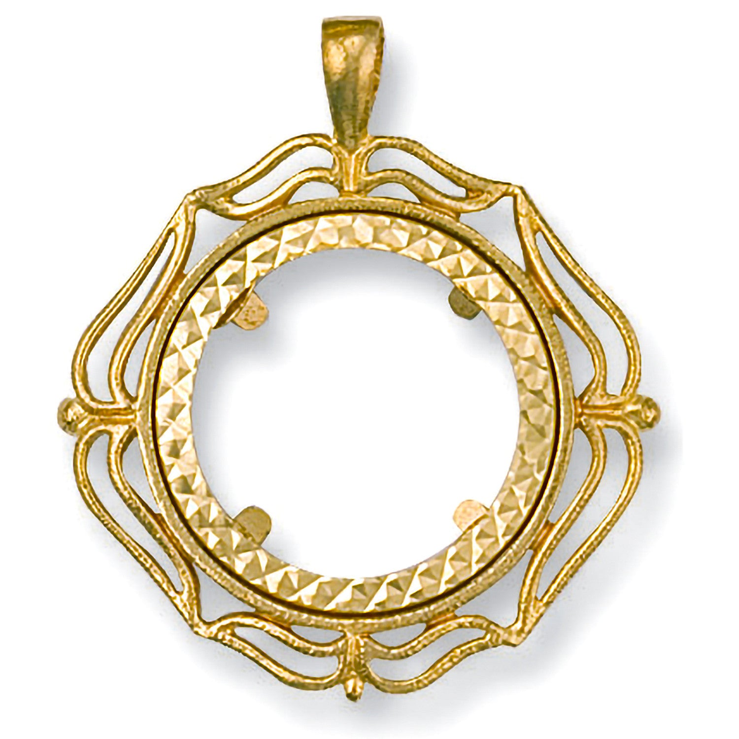 Yellow Gold (Full) Fancy Sovereign Pendant - 9ct Gold