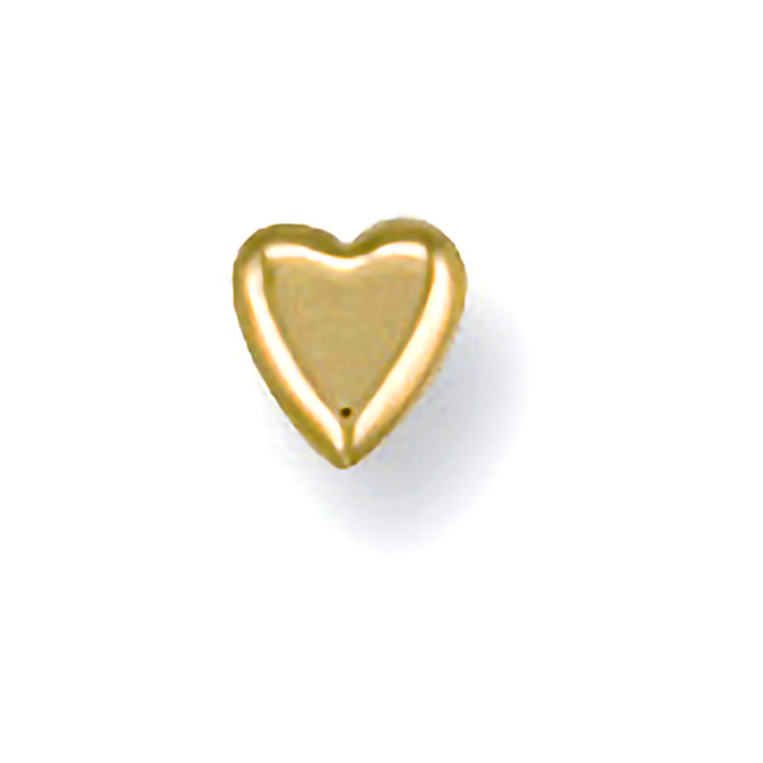 Yellow Gold Heart Nose Stud - 9ct Gold