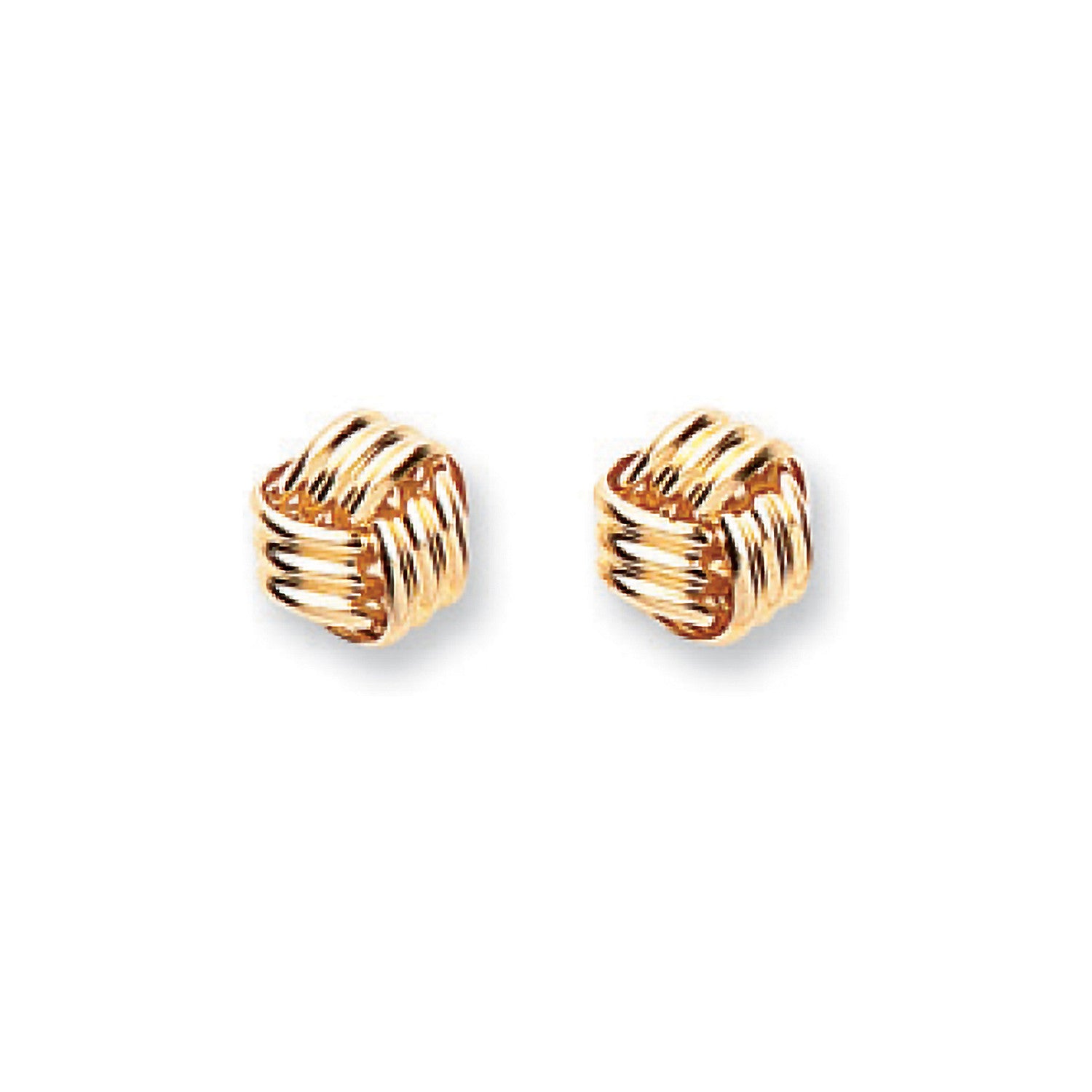 9ct Yellow Gold Fancy Knot Studs - 9ct Gold