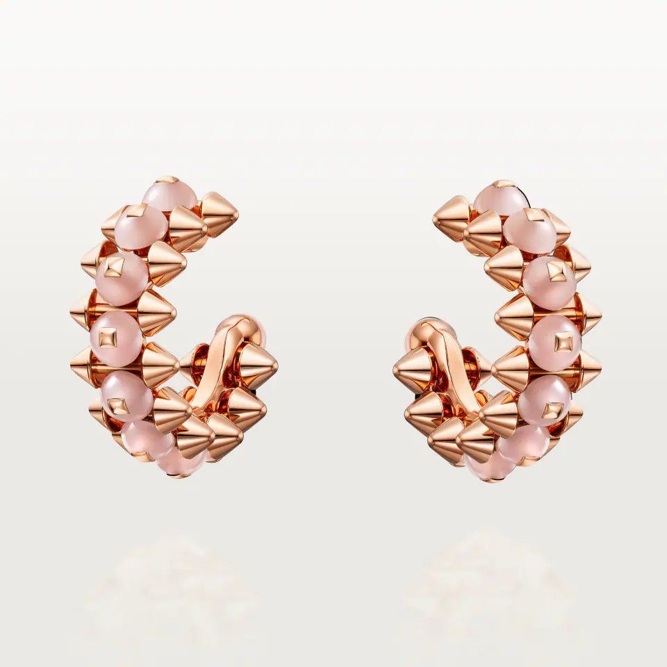 Cartier Clash de Cartier Earrings Pink Chalcedony 18K Rose Gold