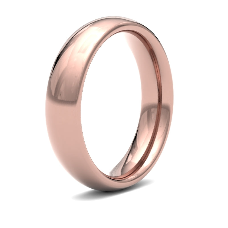 WPCT9R5() | 9ct Rose Gold Premium Weight Court Profile Finish Wedding Ring