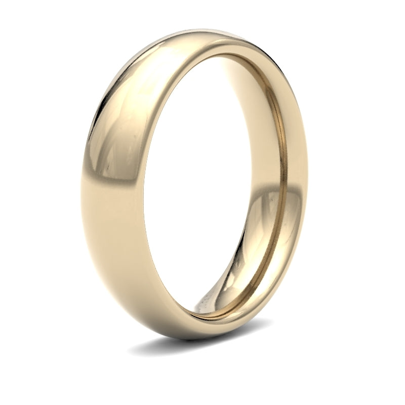 WPCT9Y5() | 9ct Yellow Gold Premium Weight Court Profile Finish Wedding Ring