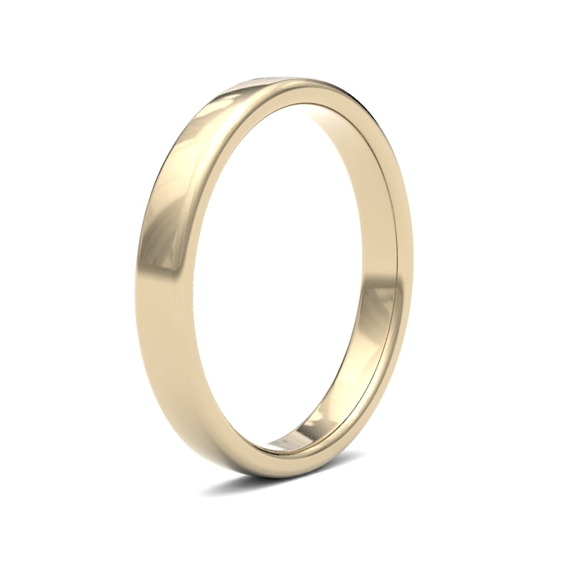 WSC9Y3() | 9ct Yellow Gold Standard Weight Court Profile Finish Wedding Ring