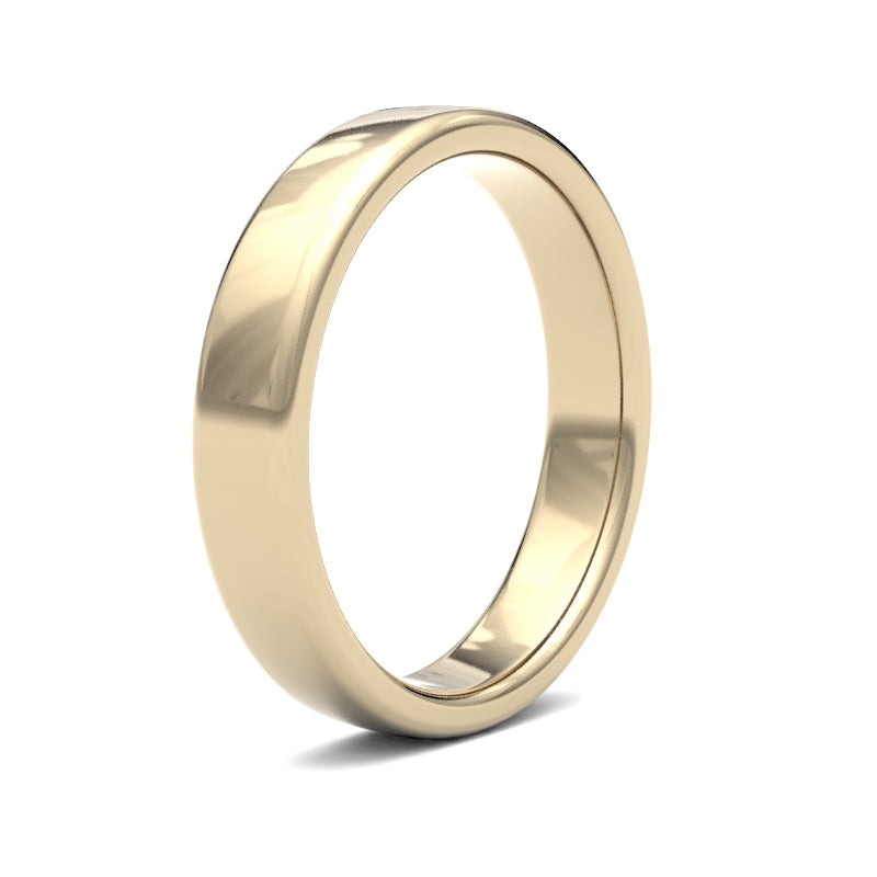 WSC9Y4() | 9ct Yellow Gold Standard Weight Court Profile Finish Wedding Ring