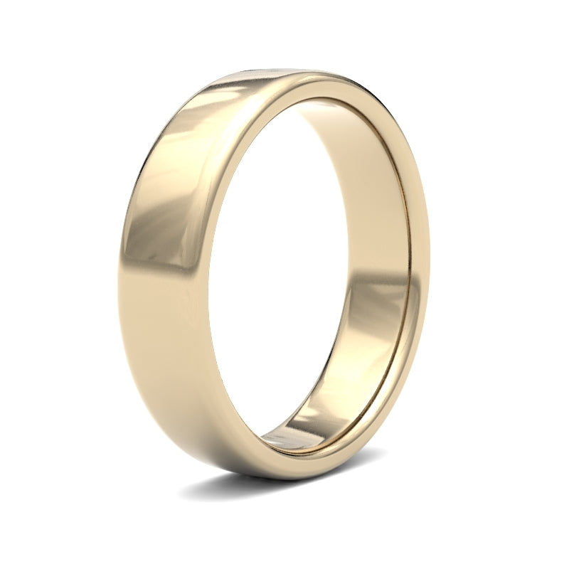 WSC9Y5() | 9ct Yellow Gold Standard Weight Court Profile Finish Wedding Ring