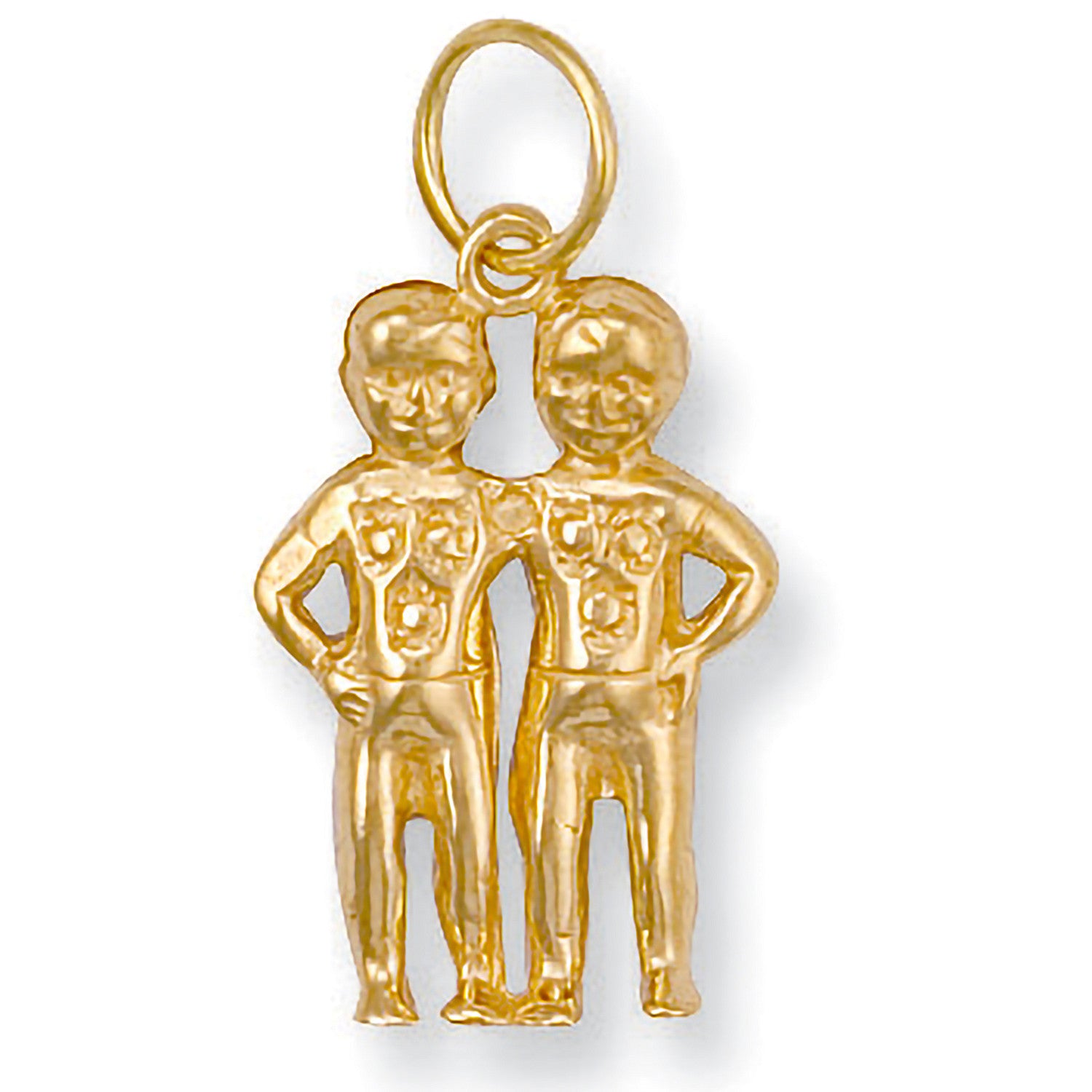 Yellow Gold Gemini Zodiac Pendant - 9ct Gold