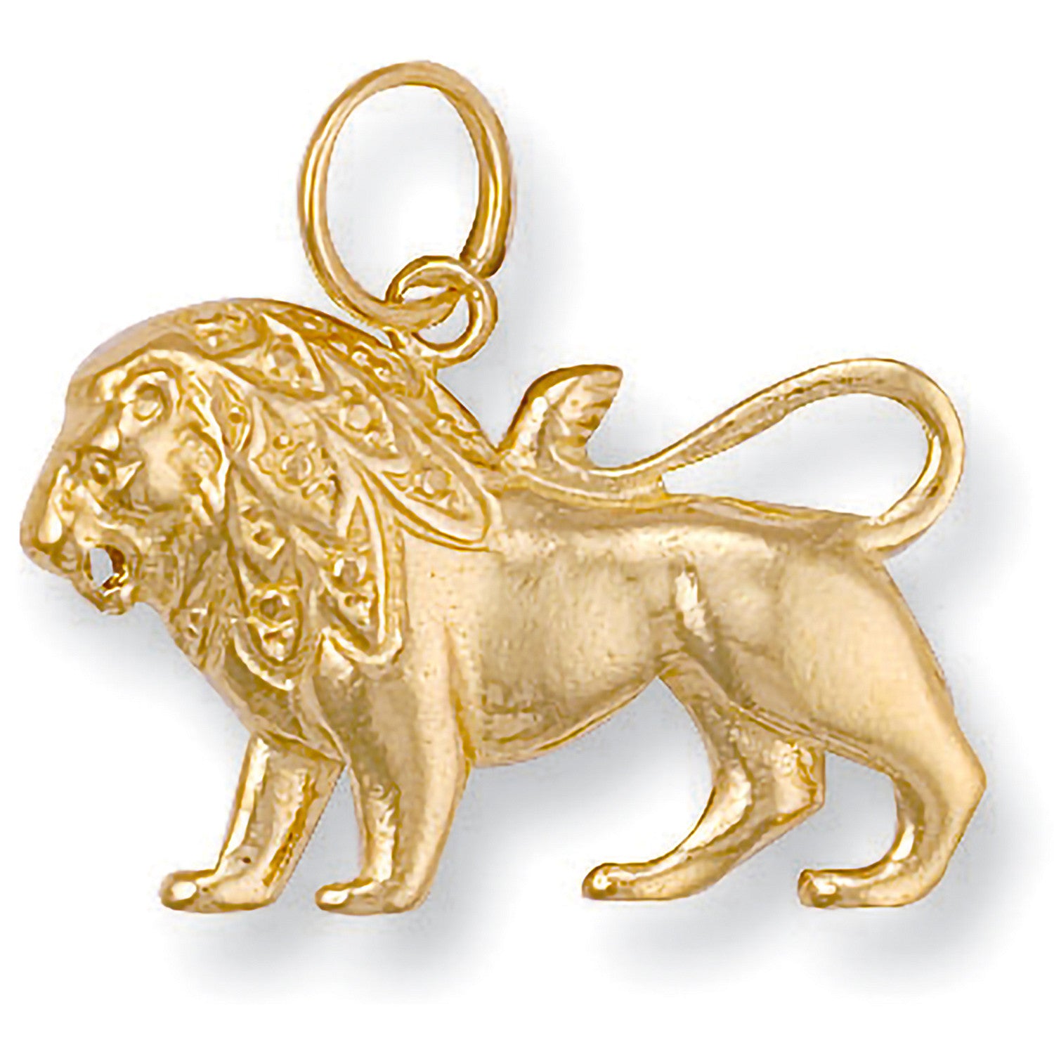 Yellow Gold Leo Zodiac Pendant - 9ct Gold