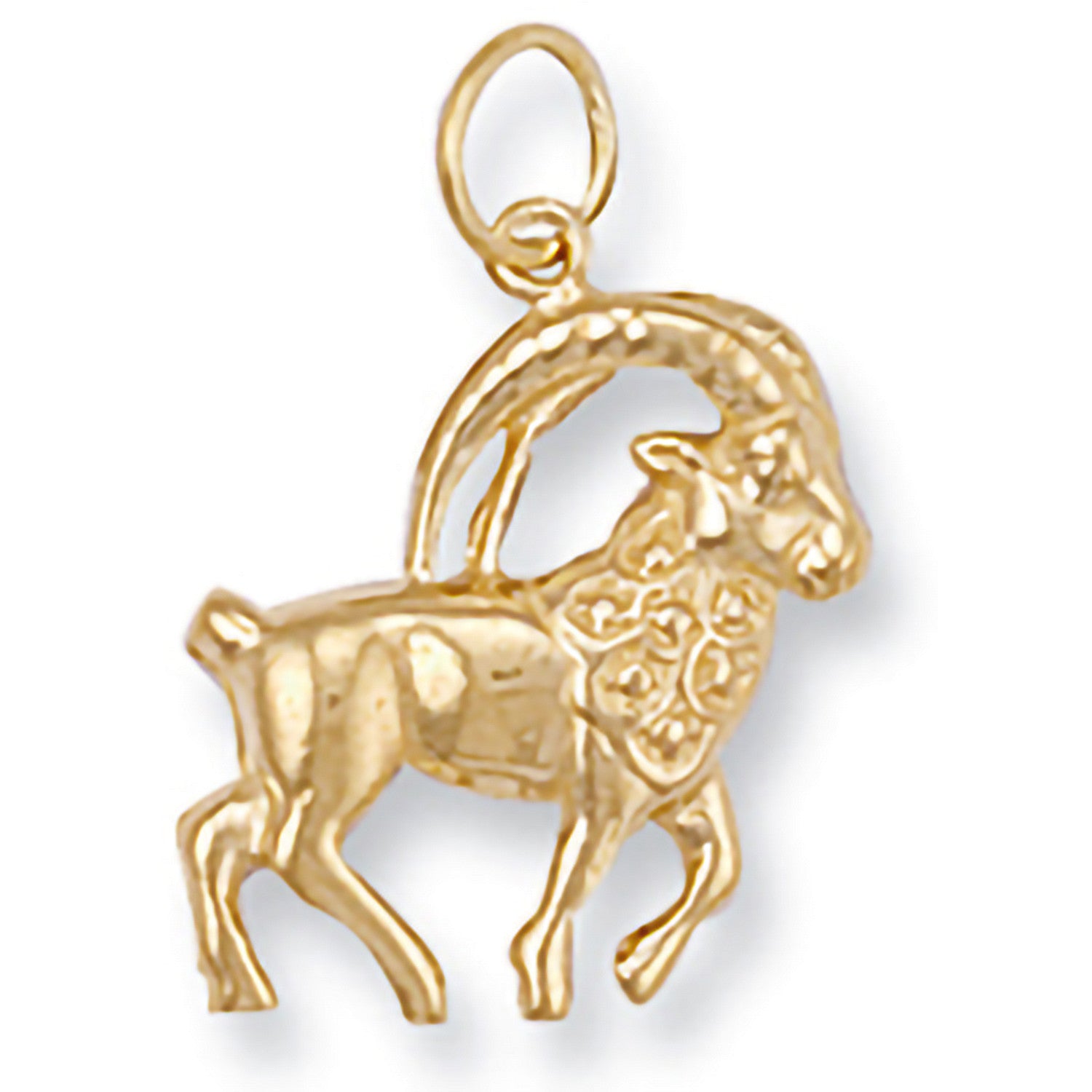 Yellow Gold Capricorn Zodiac Pendant - 9ct Gold