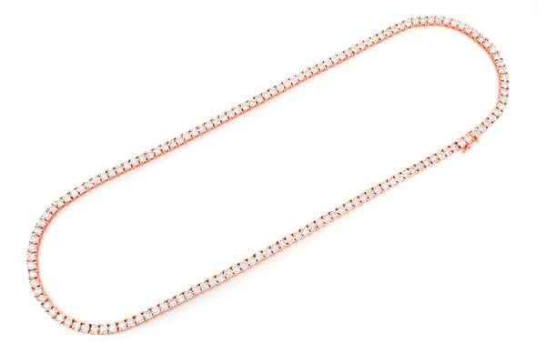 Erkals Jewellers 6pt Miracle Set Diamond Tennis Necklace 18K Gold 8.95ctw