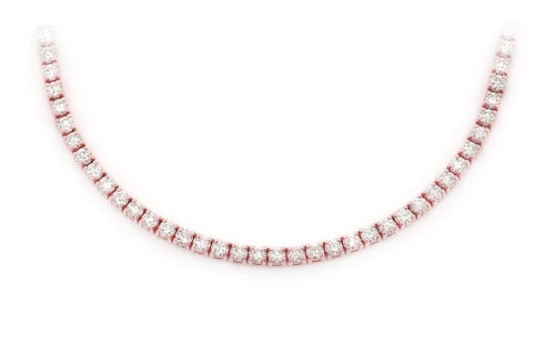 Erkals Jewellers 6pt Prong Set Diamond Tennis Necklace 18K Gold 10.50ctw
