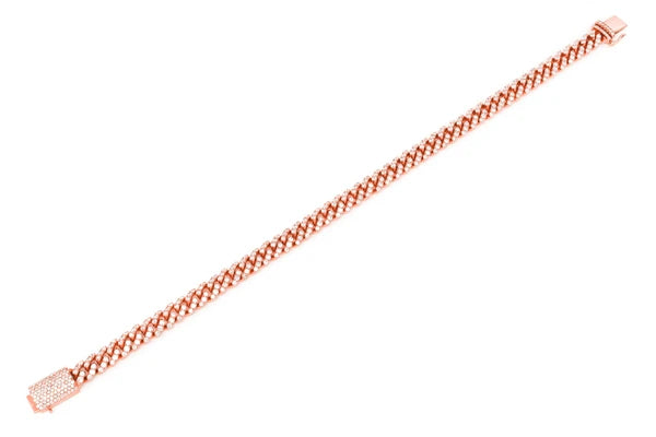 Erkals Jewellers 6mm Miami Cuban Diamond Bracelet 18K Gold 4.25ctw