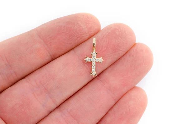 Erkals Jewellers Triple Point Cross Pendant 18K Gold