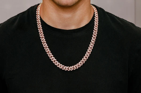 Erkals Jewellers 10mm Miami Cuban Diamond Necklace 18K Gold 14.00ctw