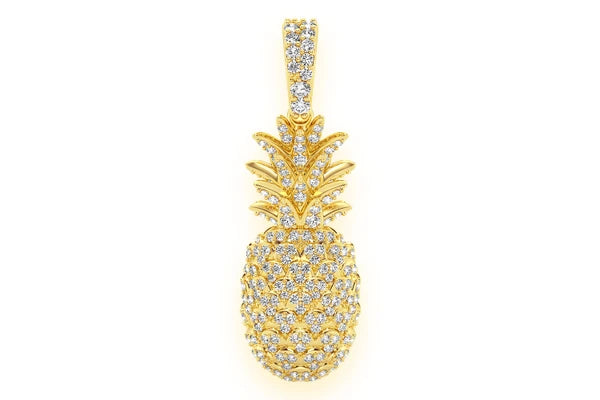 Erkals Jewellers Pineapple Diamond Pendant 18K Gold 0.60ctw