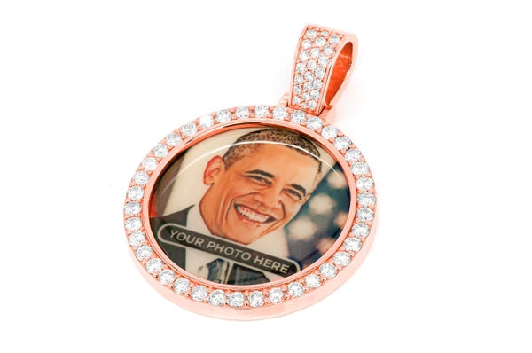 Erkals Jewellers Picture Memory Pendant 18K Gold Diamond 3.50ctw