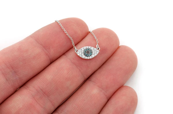 Erkals Jewellers Evil Eye Pendant 18K Gold Diamond 0.25ctw
