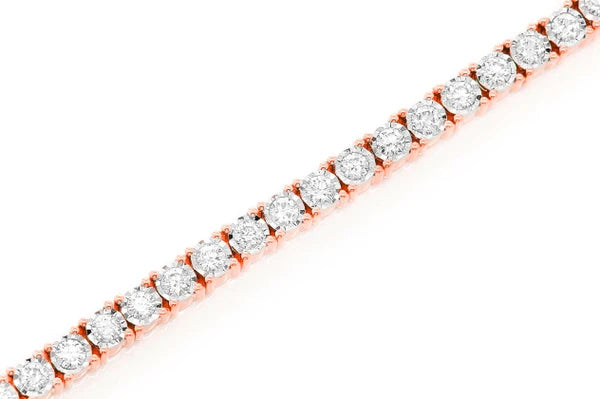 Erkals Jewellers 6pt Miracle Set Diamond Tennis Bracelet 18K Gold 2.75ctw