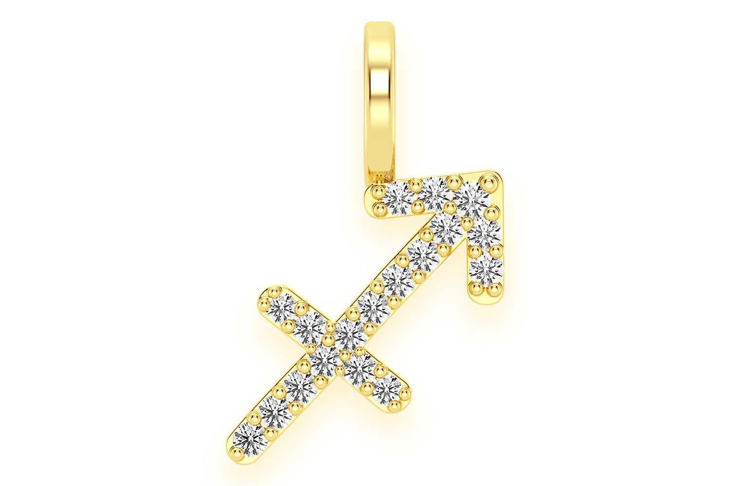 Erkals Jewellers Sagittarius Zodiac Diamond Pendant 18K Gold 0.10ctw