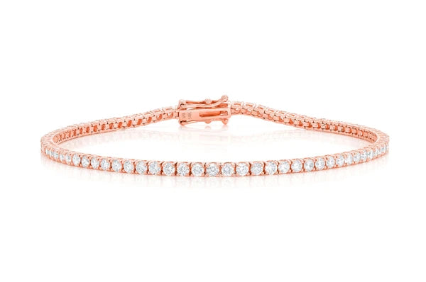Erkals Jewellers 6pt Prong Set Diamond Tennis Bracelet 18K Gold 4.60ctw